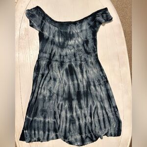 American Eagle Outfitters Tie-Dye Off-Shoulder Dress